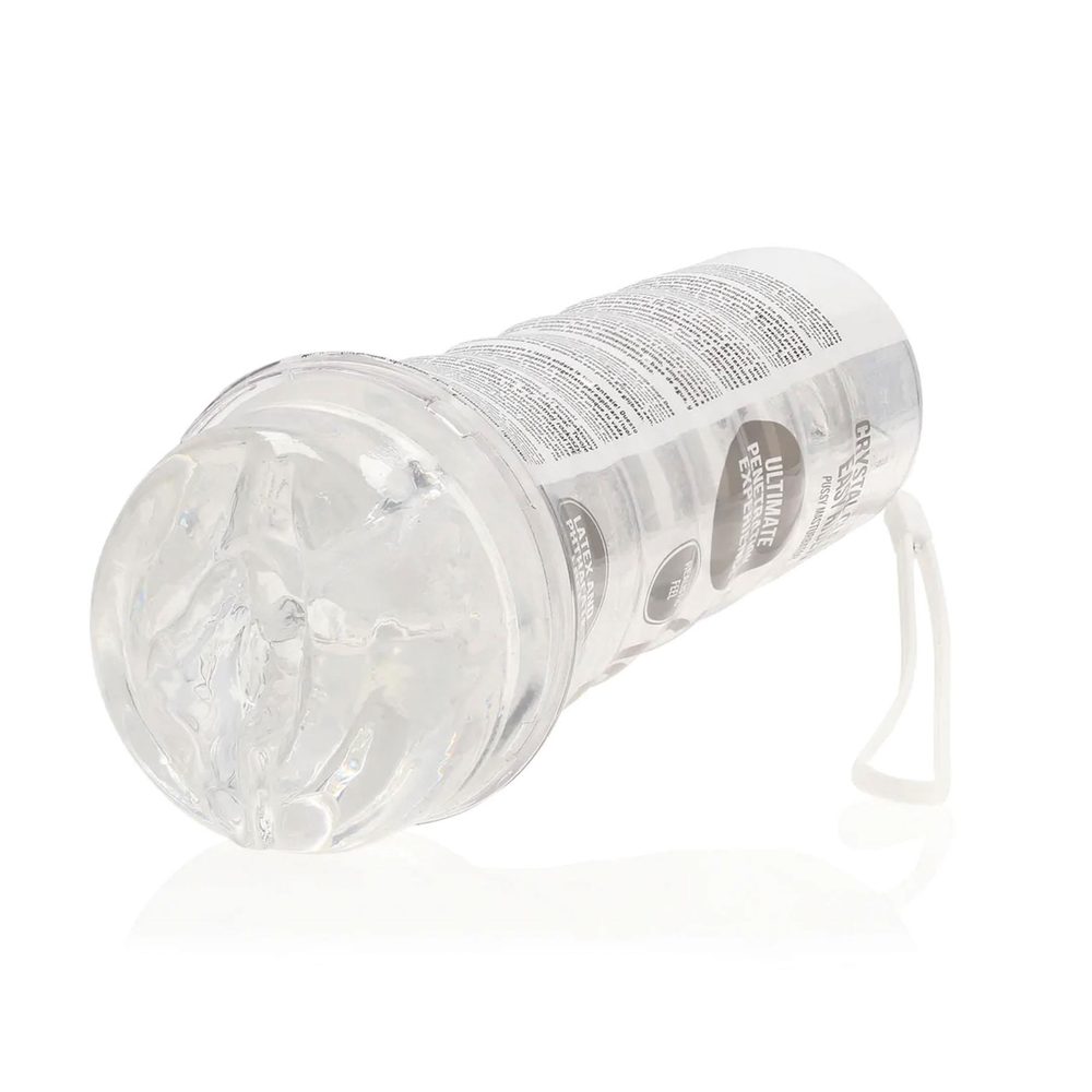 Masturbator RealRock Easy Rider przezroczysty TPE 21,5 cm