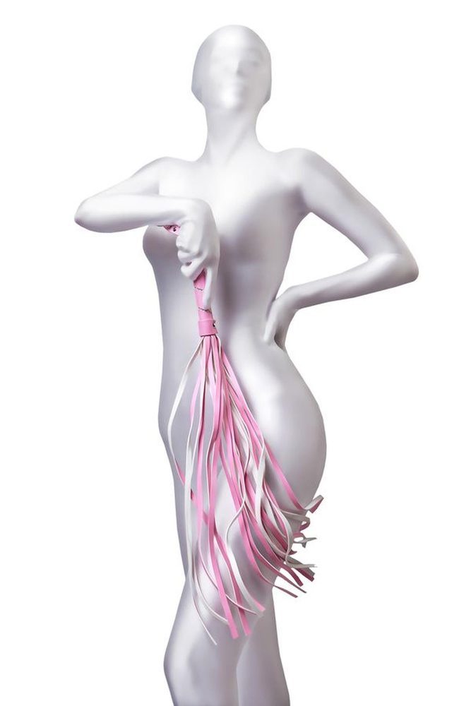 Pejcz zamszowy Anonymo różowy 64 cm