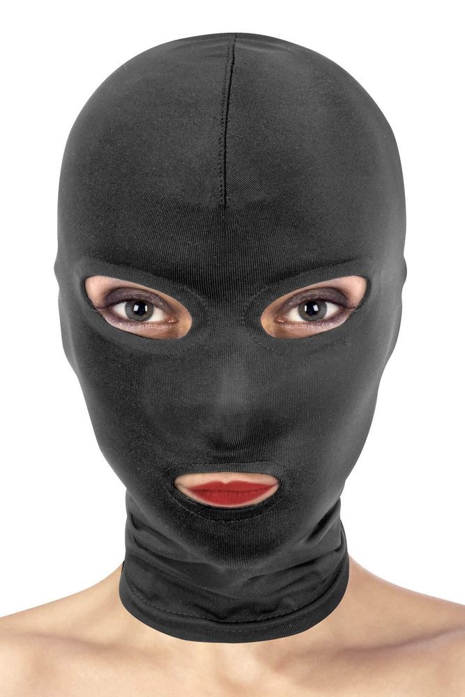 Maska spandex z otwartymi oczami i ustami Fetish Tentation