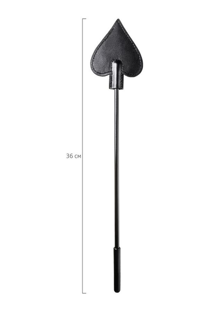 Bicz skórzany PU Anonymo Stack czarny 36 cm
