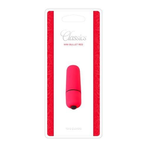 Mini wibrator bullet Toyz4lovers czerwony wodoodporny 5.5 cm