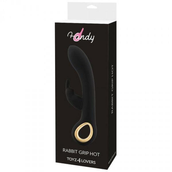 Wibrator króliczek silikonowy Toyz4lovers czarny USB 19 cm