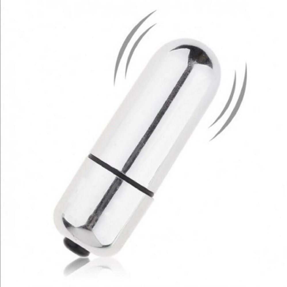 Mini wibrator Lovetoy XBasic Bullet srebrny 10 prędkości 6 cm