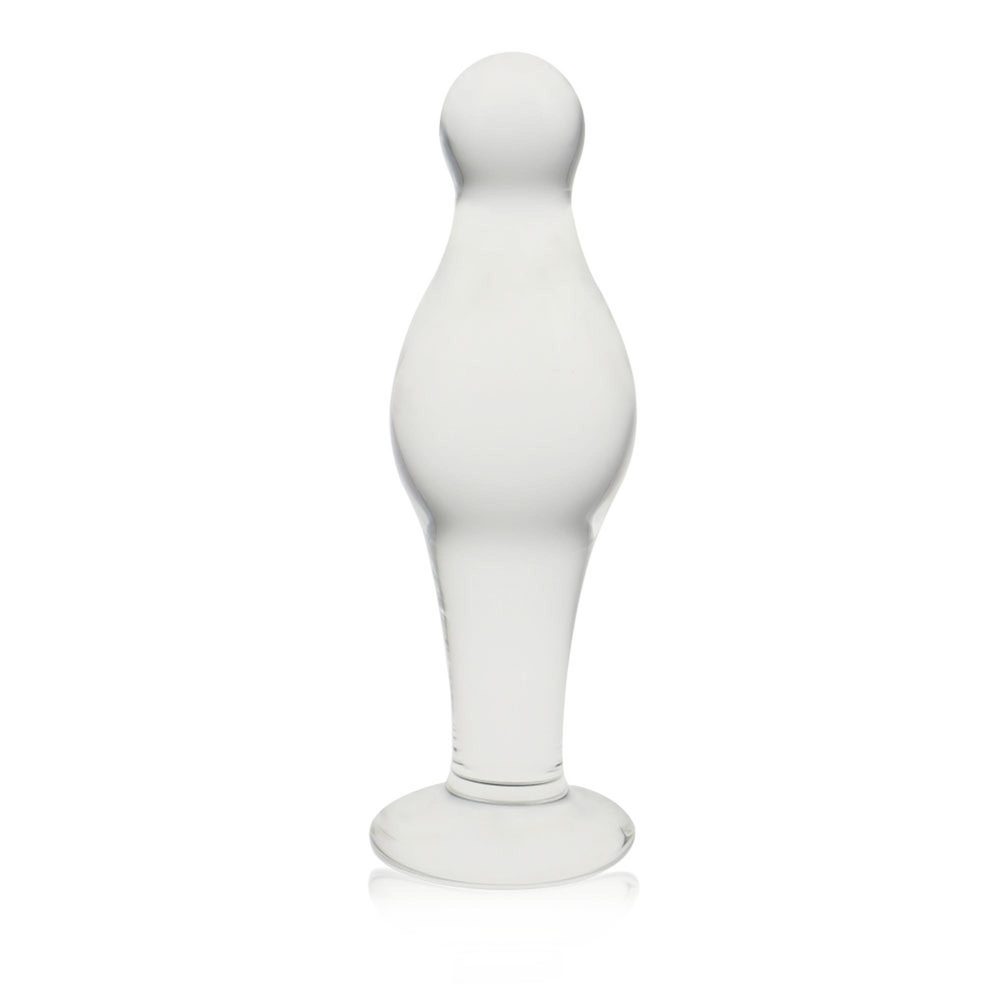Korek analny szklany Lovetoy transparentny 11 cm