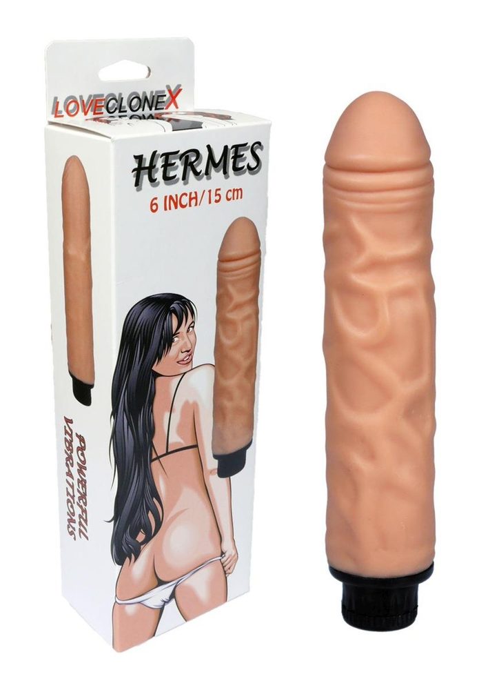 Wibrator realistyczny Hermes Loveclonex cyber skóra 15 cm