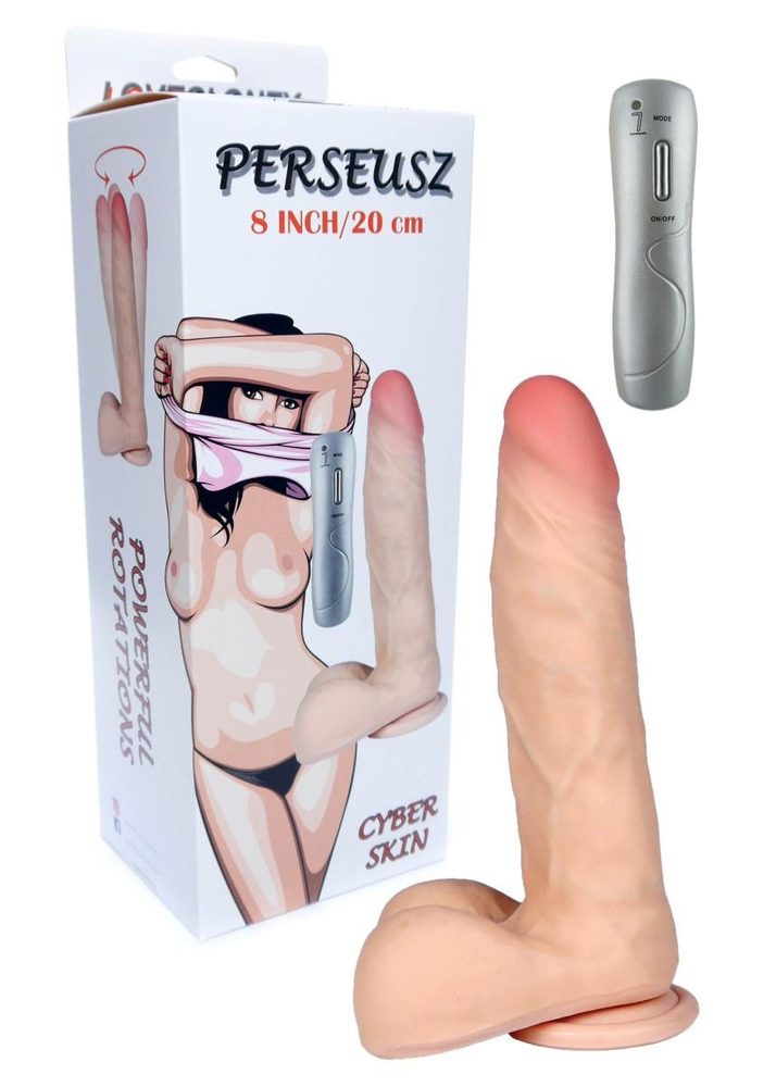 Wibrator realistyczny rotujący cyber skóra Perseusz Loveclonex 20 cm