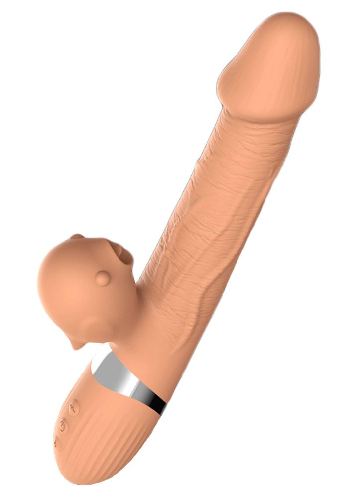 Wibrator posuwisty z językiem Lyla silikonowy USB