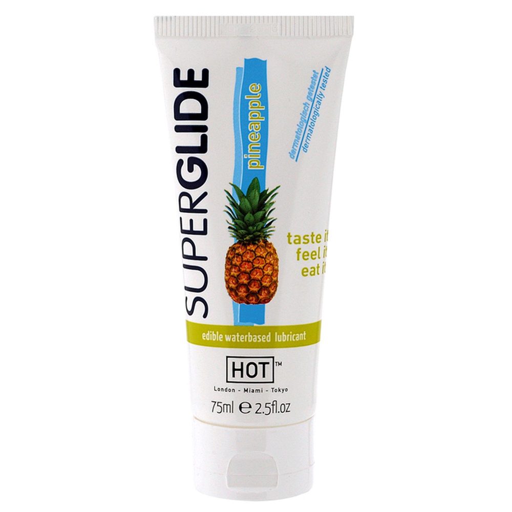 Żel poślizgowy Hot Superglide ananasowy jadalny wodny 75ml