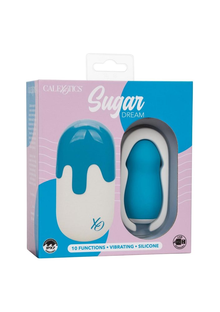 Wibrator mini Sugar Dream niebieski silikonowy USB