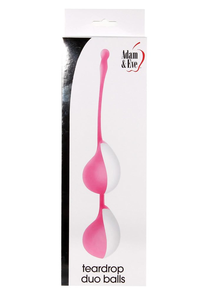 Kulki silikonowe NS Novelties Teardrop Duo Balls różowe 20 cm