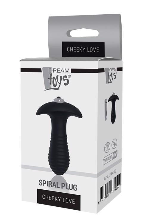 Wibrujący korek analny Cheeky Love spiralny silikonowy