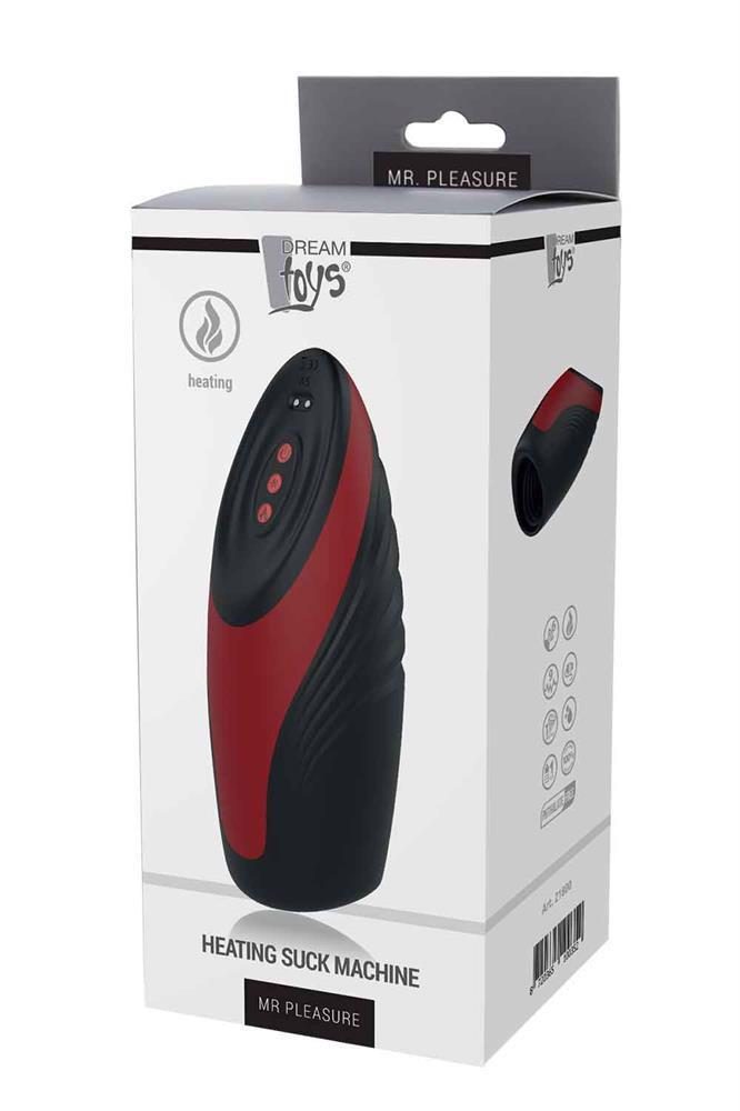 Masturbator Mr Pleasure rozgrzewający z ssaniem i wibracjami USB
