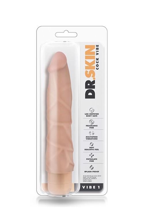 Wibrator realistyczny Dr Skin Cock Vibe 1 Blush PVC