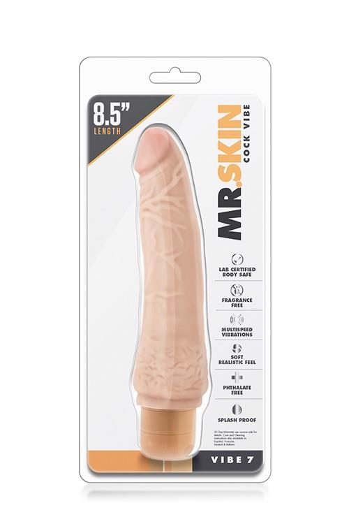 Wibrator realistyczny Dr Skin Cock Vibe 7 Blush PVC 5 4 cm
