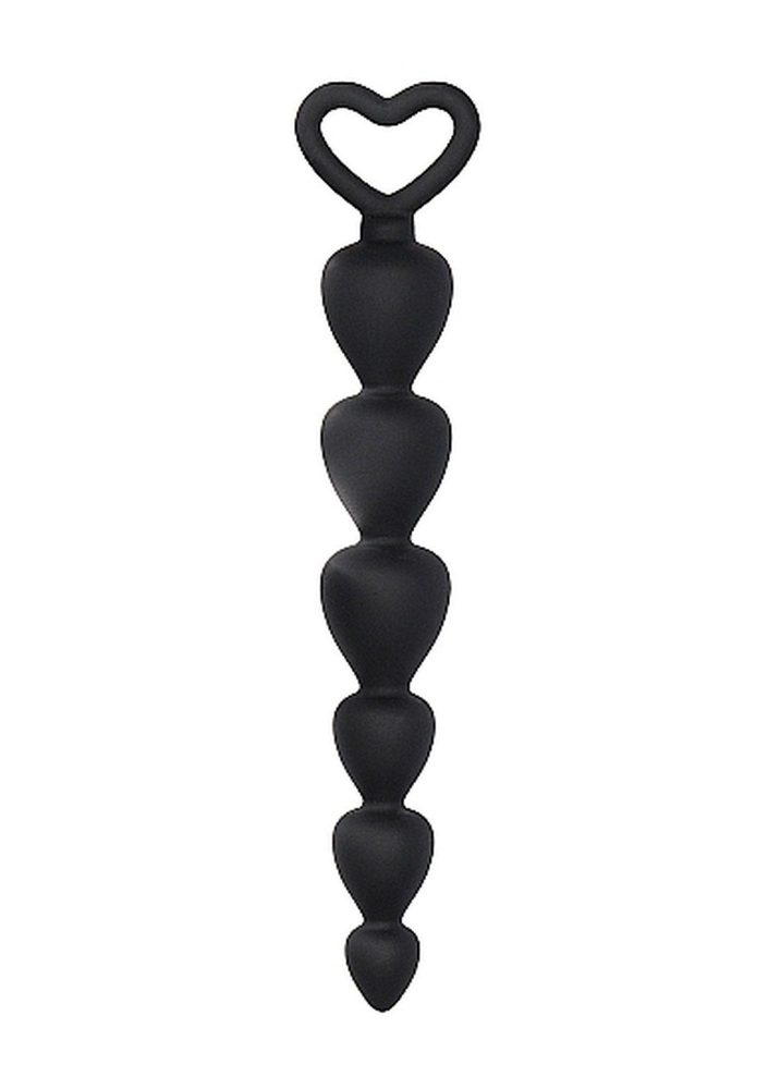 Kuleczki analne silikonowe ShotsToys czarne 15 cm