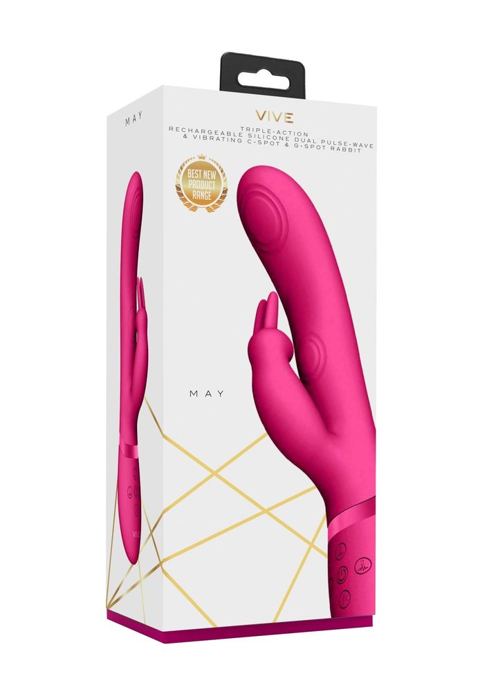 Wibrator króliczek Vive May Pulse Wave różowy USB