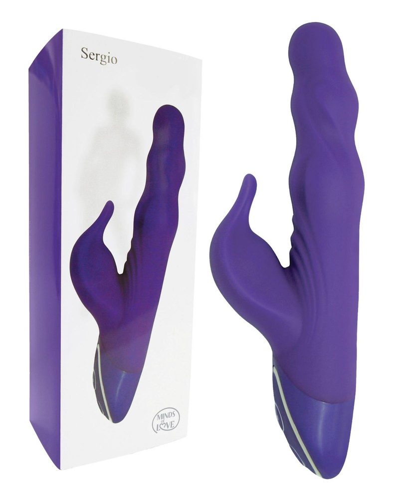 Wibrator punktu G Minds of Love Sergio fioletowy USB 20 cm
