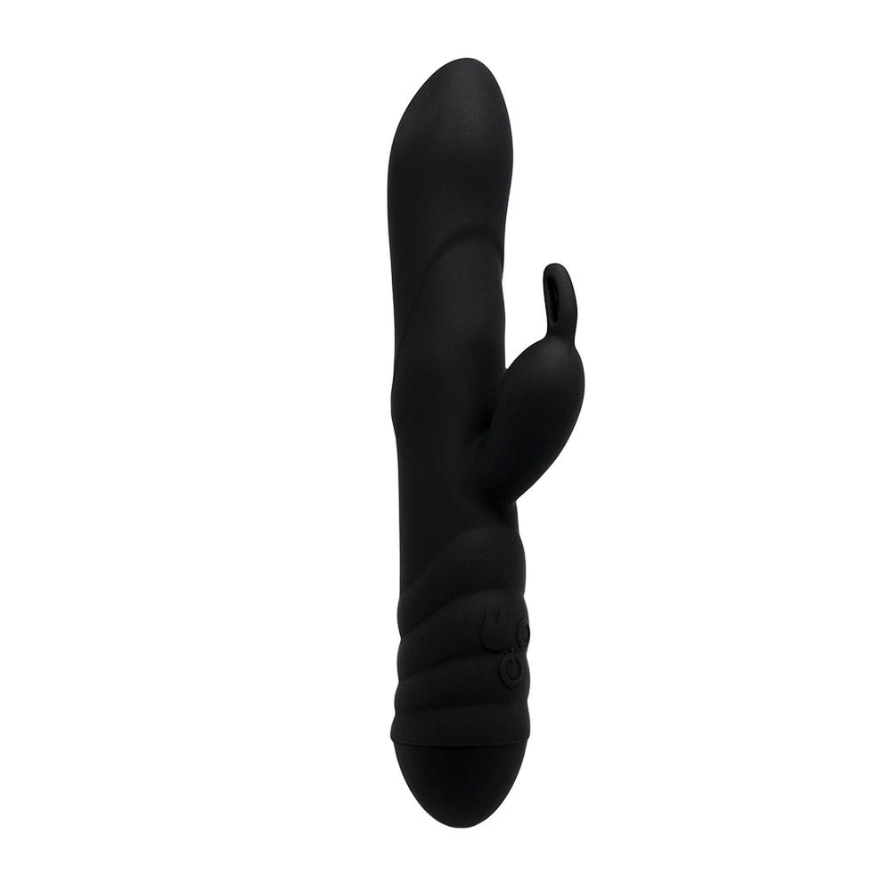 Wibrator króliczek Alive Twister z obrotami czarny USB 23 cm