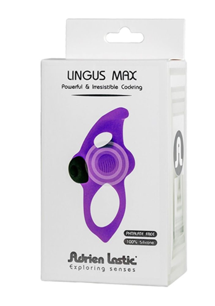 Pierścień wibrujący Adrien Lastic Lignus Max silikonowy 9,5 cm