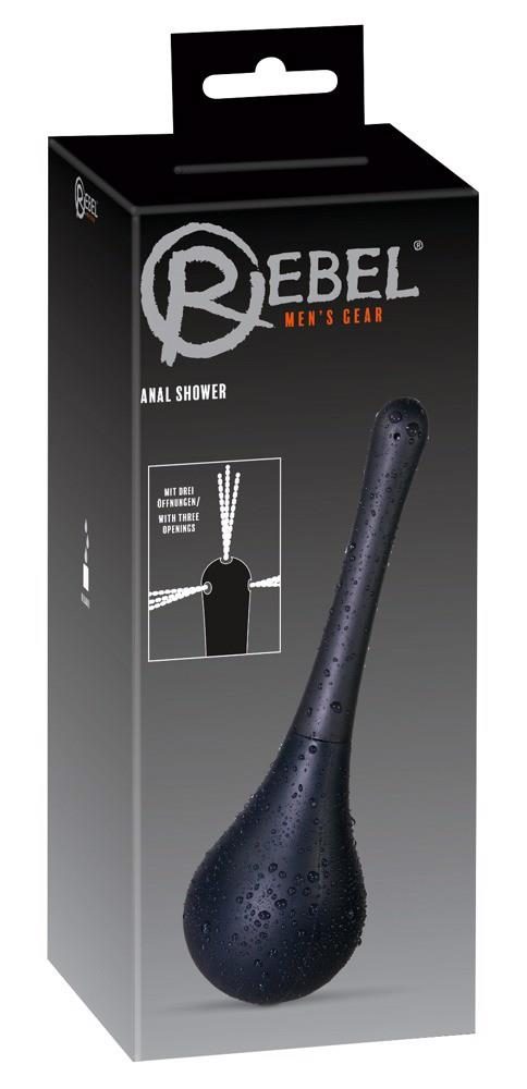 Prysznic analny Rebel czarny 200 ml
