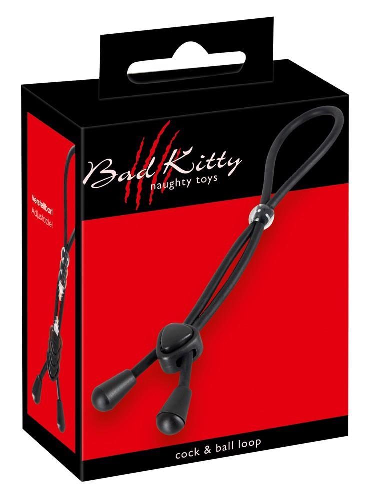 Pierścień erekcyjny Bad Kitty czarny silikon 38 cm
