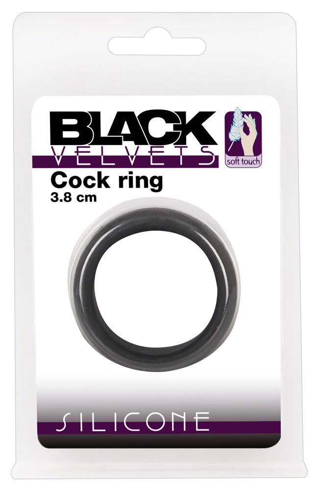 Pierścień erekcyjny silikonowy Black Velvets 3.8 cm