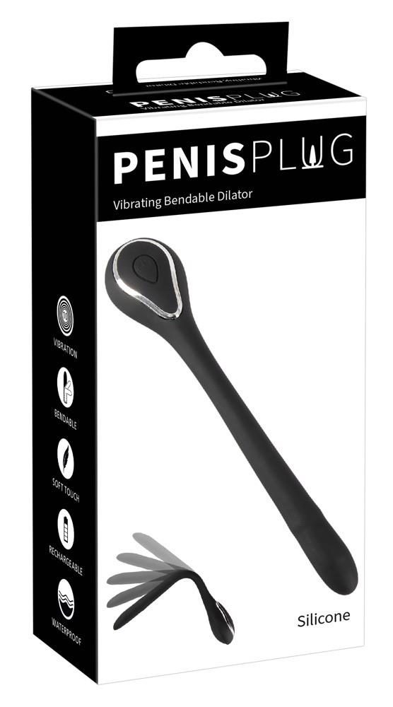 Wibrujący dilatator cewkowy Penisplug silikonowy USB 13,5 cm