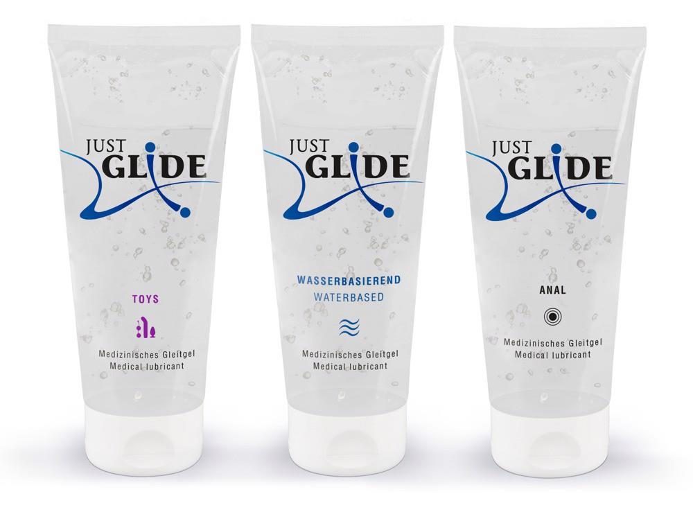 Zestaw lubrykantów Just Glide Waterbased Anal Toys 3x200ml