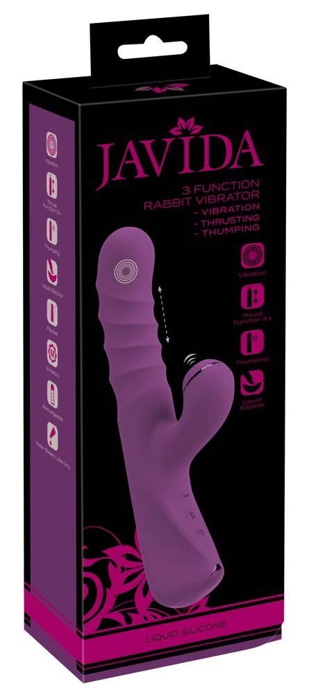Wibrator króliczek Javida pchnący USB 24 cm