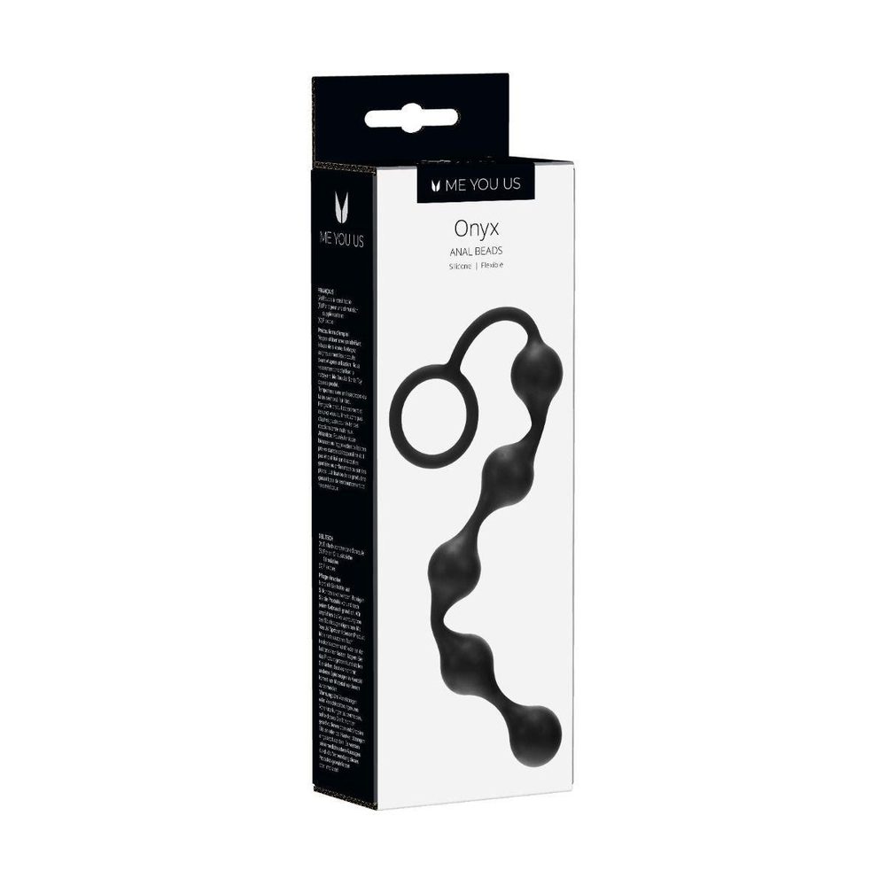 Kulki analne silikonowe Me You Us Onyx 20.5 cm