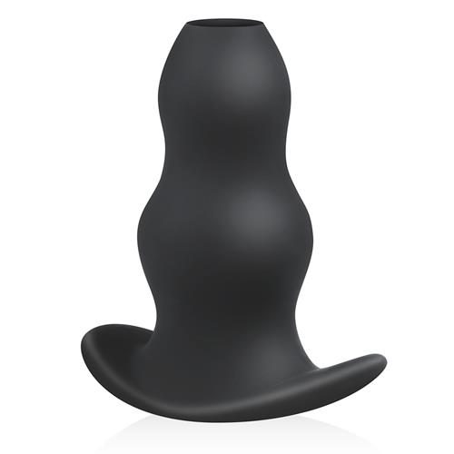 Korek analny wydrążony EasyToys silikonowy czarny 14 cm