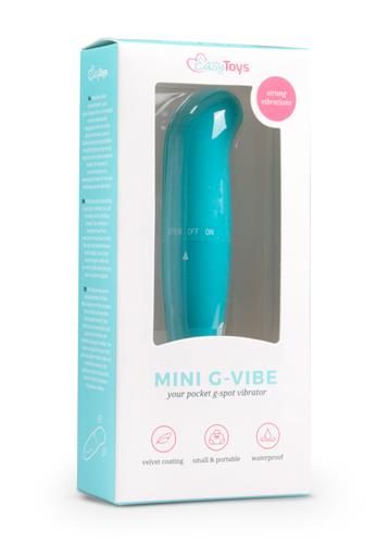 Mini wibrator punktu G EasyToys niebieski 12 cm