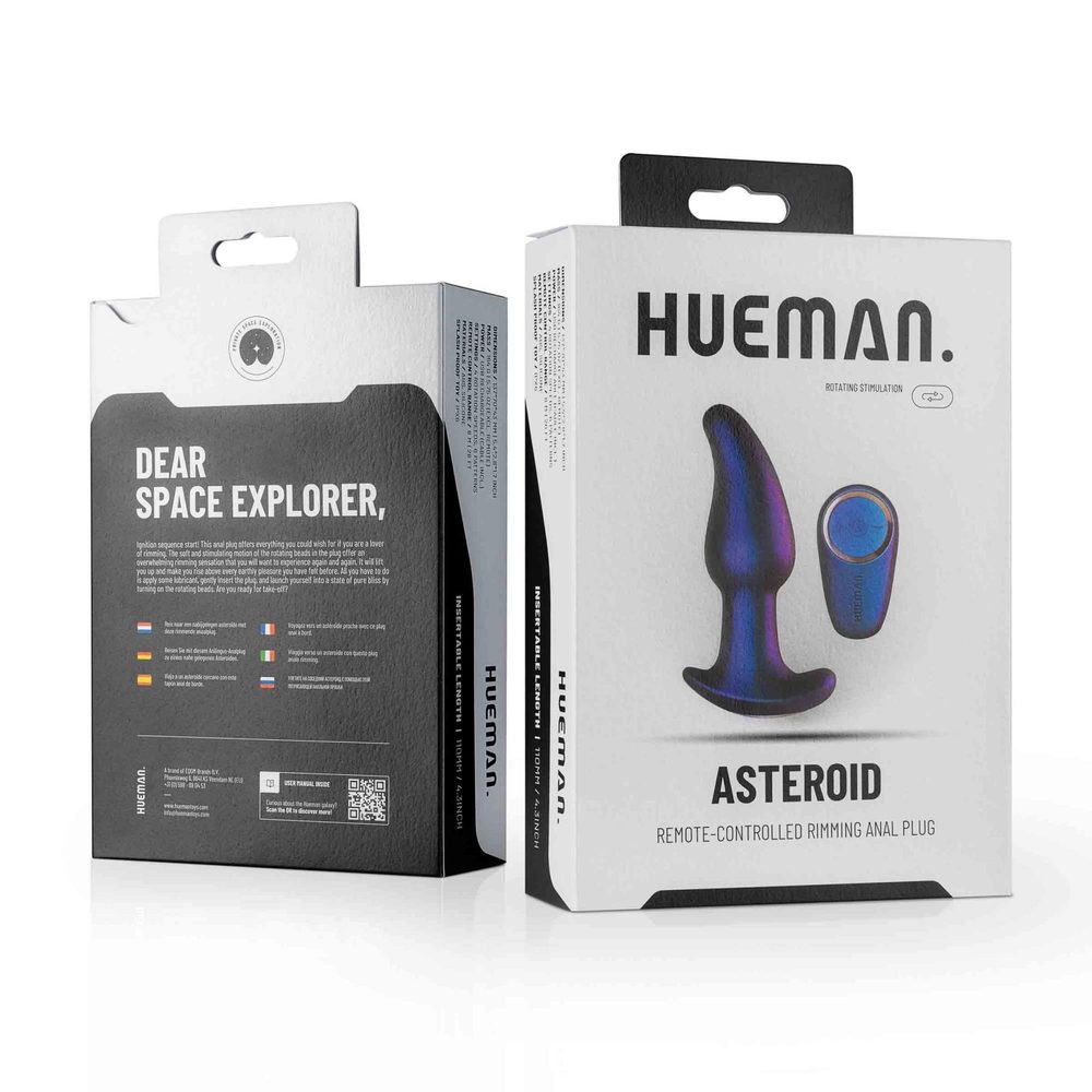 Korek analny Hueman Asteroid z rimmingiem fioletowy