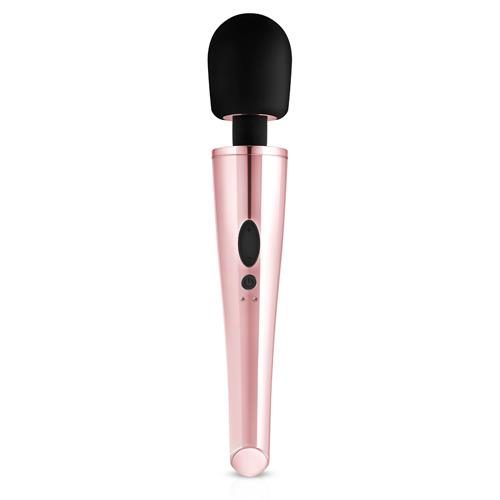 Wibrujący masażer wand EasyToys Rosy Gold różowy silikonowy USB 30 cm