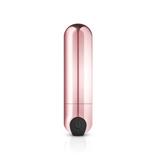 Mini wibrator pociskowy Rosy Gold różowy złoty USB 7.5 cm