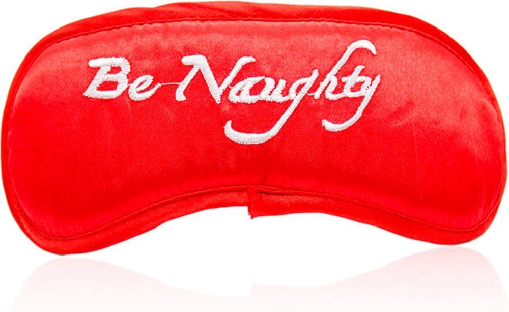 Delikatna maska na oczy Be Noughty Fetish Fever czerwona