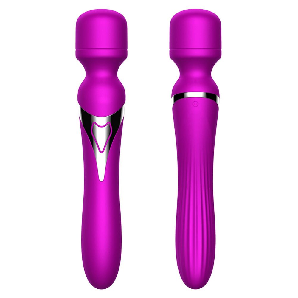 Stymulator silikonowy podwójny B Series Fox fioletowy USB