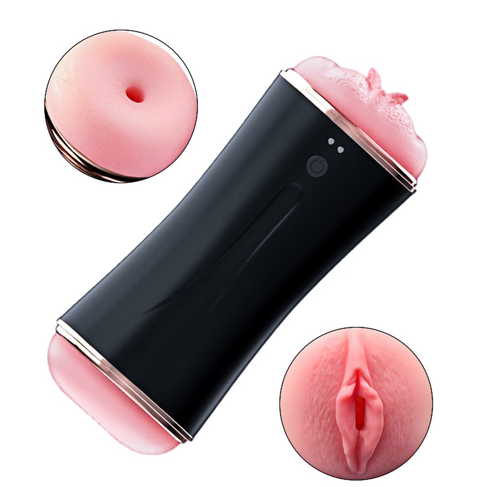 Dwustronny wibrujący masturbator B Series Fox USB
