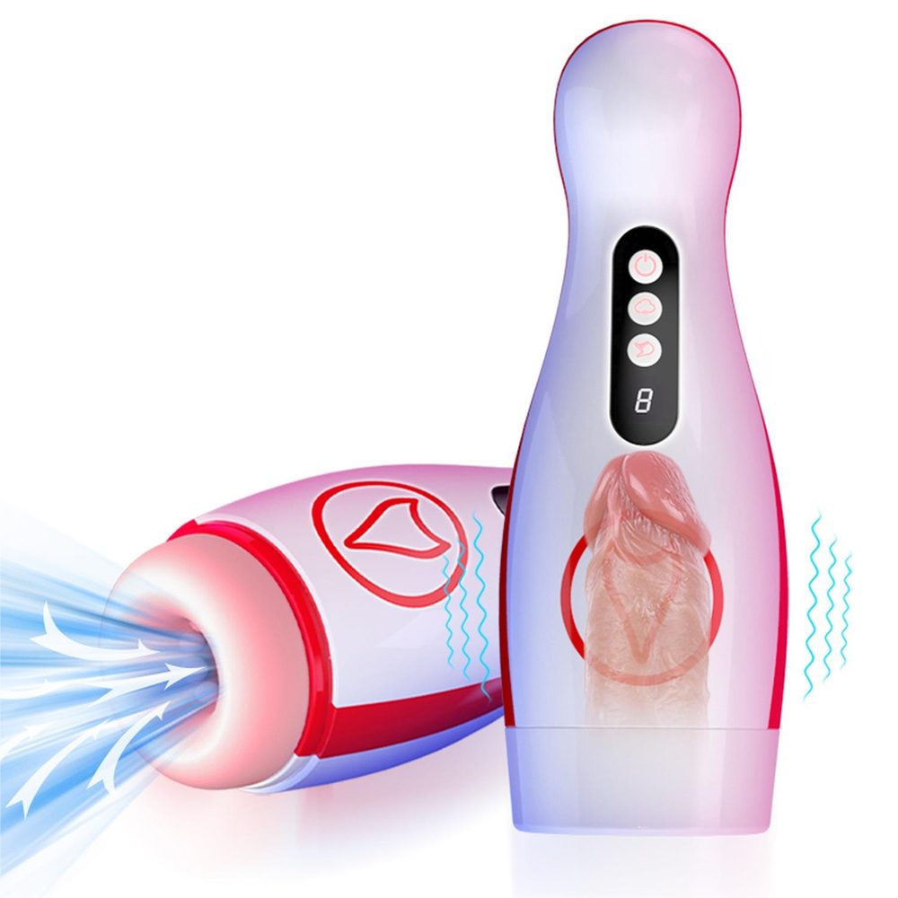 Wibrujący masturbator z ssaniem B-Series Fox