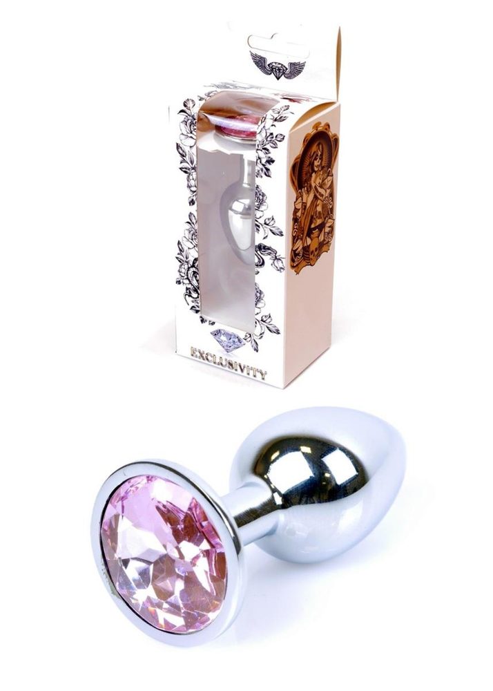 Biżuteria analna srebrna korek HeavyFun Rose 7 cm