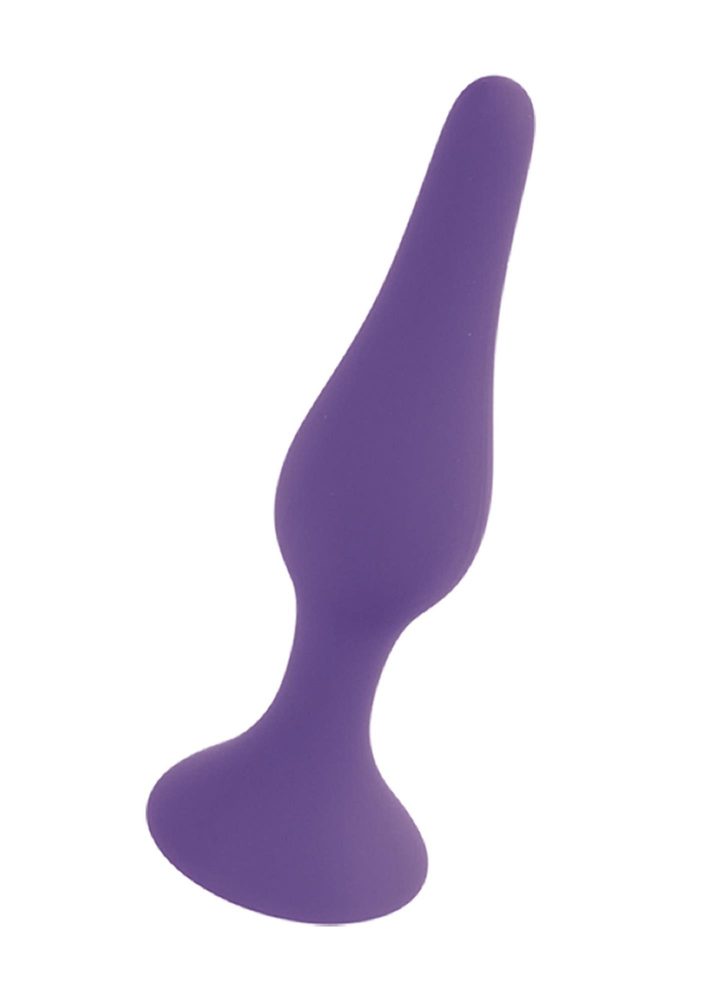 Korek analny silikonowy HeavyFun fioletowy 12,5 cm