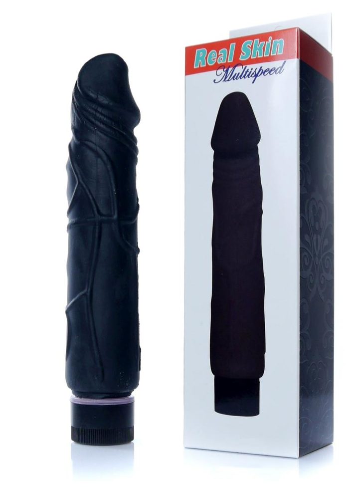 Wibrator realistyczny Cyber Skóra EasyLove czarny 22 cm