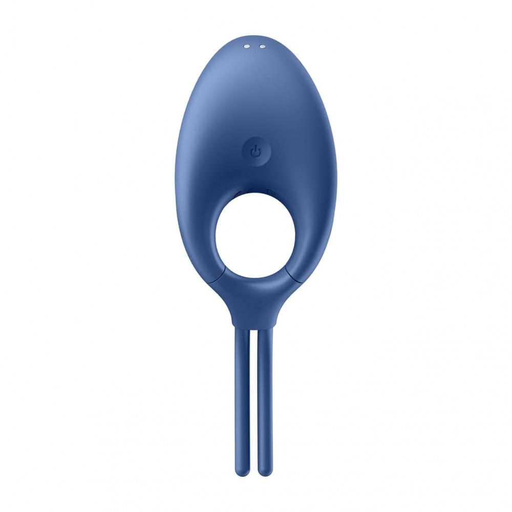 Pierścień wibrujący Satisfyer Swordsman niebieski USB