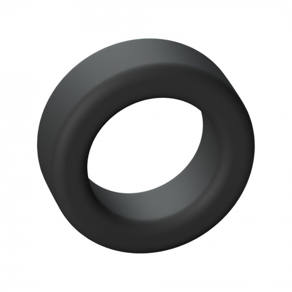 Pierścień erekcyjny silikonowy Cool Ring Love to Love czarny onyx