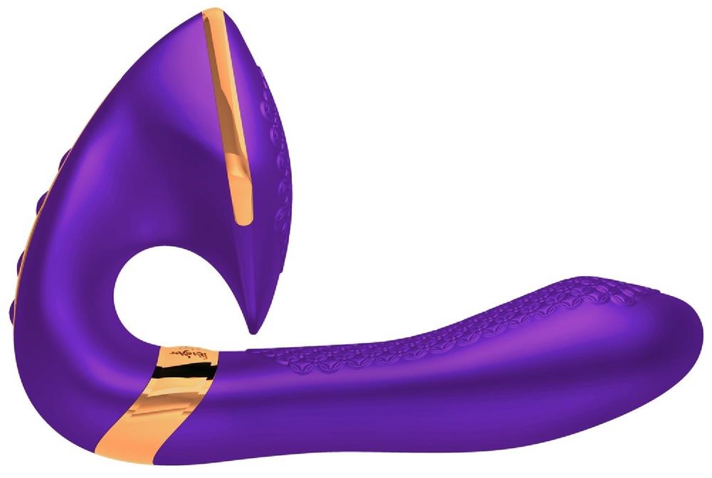 Wibrator stymulator Shunga Soyo fioletowy silikonowy USB 17 cm