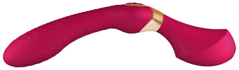 Wibrator Shunga ZOA malinowy silikonowy USB 27 cm
