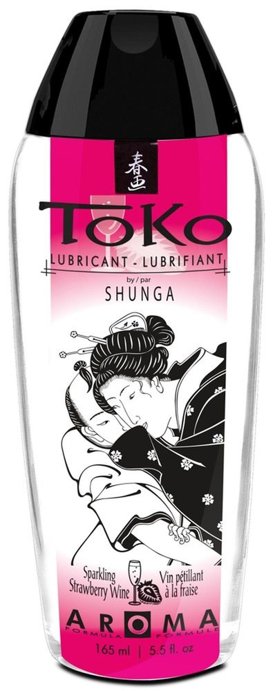 Lubrykant smakowy Toko Aroma Strawberry Sparkling Wine Shunga 165ml