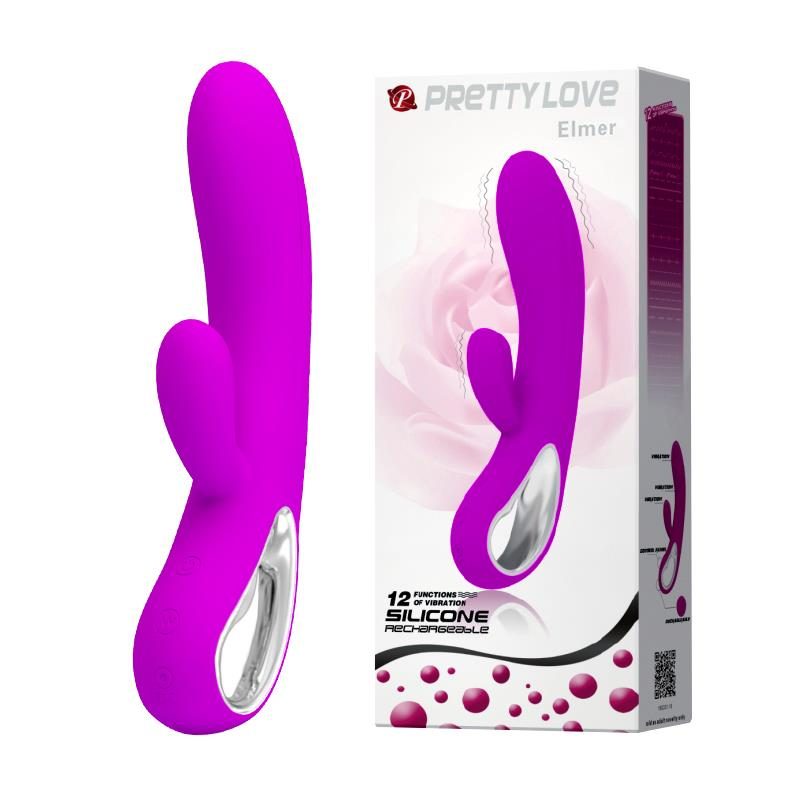 Wibrator punktu G Pretty Love Elmer fioletowy USB 12 trybów