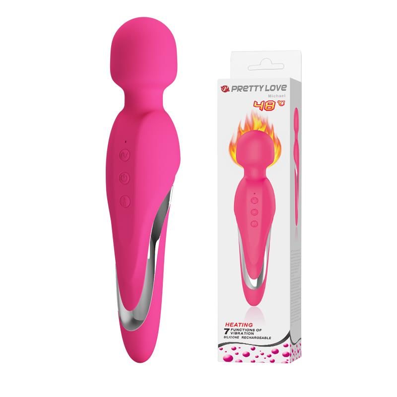 Potężny masażer wibracyjny Pretty Love Michael USB rozgrzewający 7 trybów