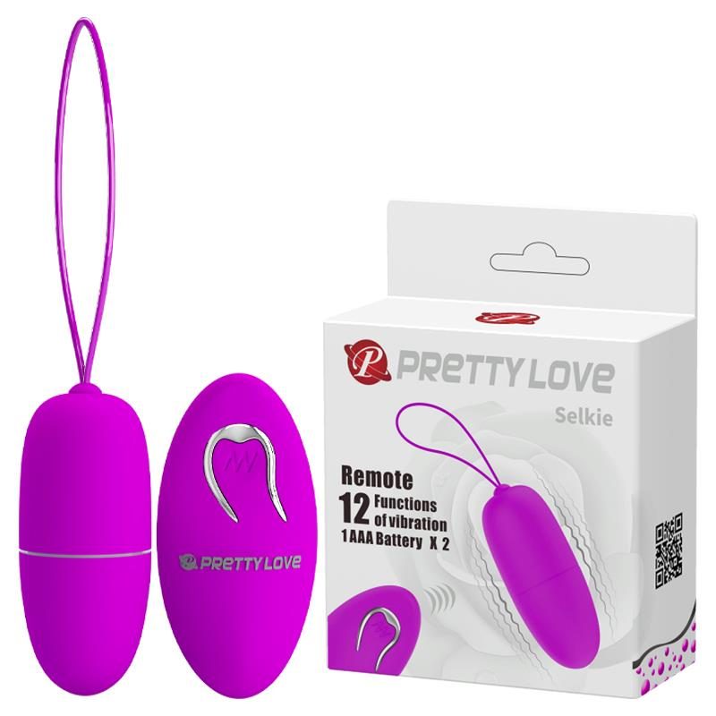 Jajko wibrujące bezprzewodowe Pretty Love Selkie 12 trybów zdalne